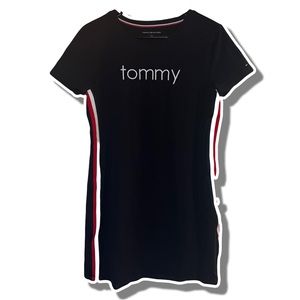 Small blue red and white dress